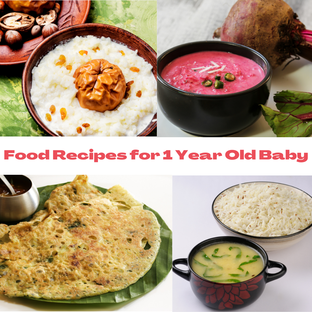 Tasty and Healthy Food Recipes for 1 year old baby