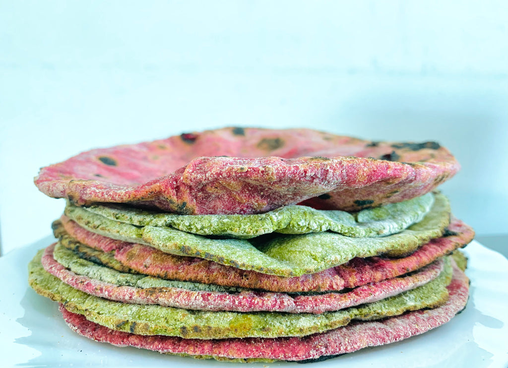 Colourful Paratha (Tortillas)