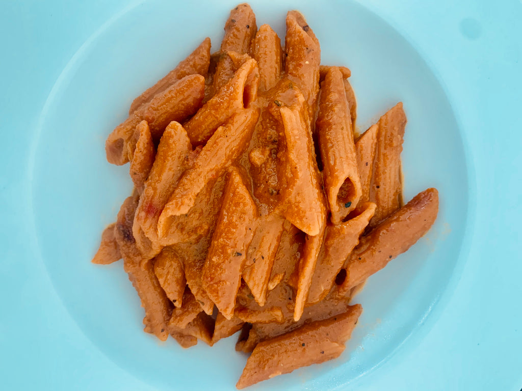Healthy Carrot Beetroot Pasta with Red Sauce